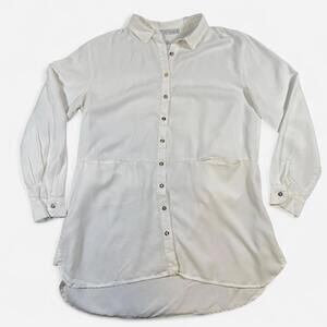 Cut Loose Button Front Shirt Women’s Medium Pocket